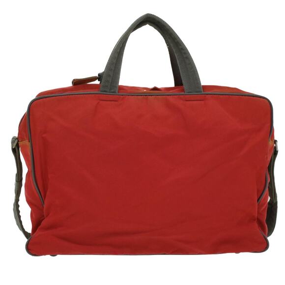 PRADA Hand Bag Nylon Red - Picture 3 of 10